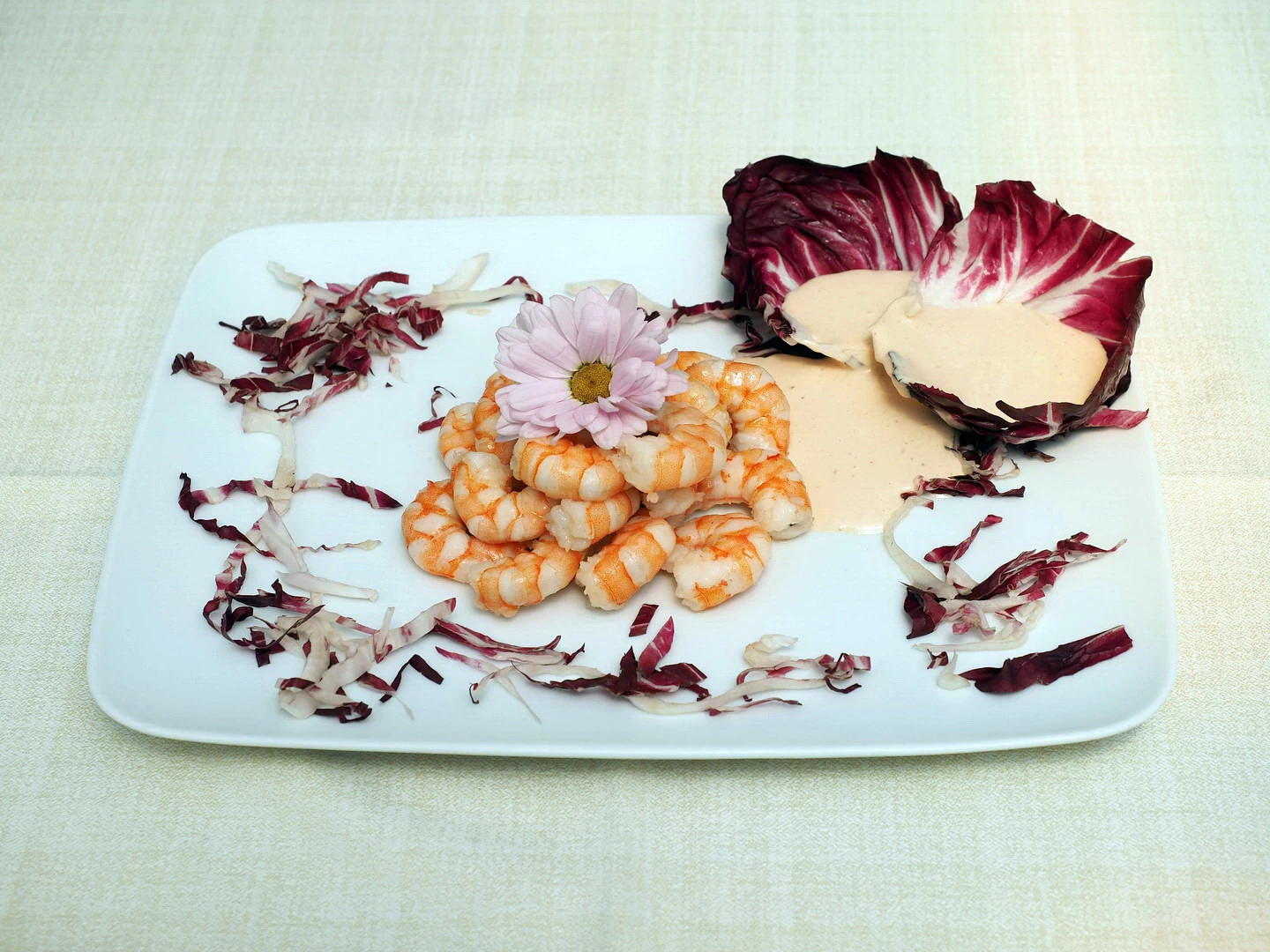 Gamberetti* in salsa rosa profumata all'arancia