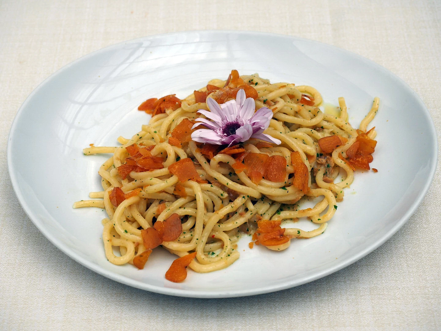Spaghetti alla chitarra alla bottarga di muggine